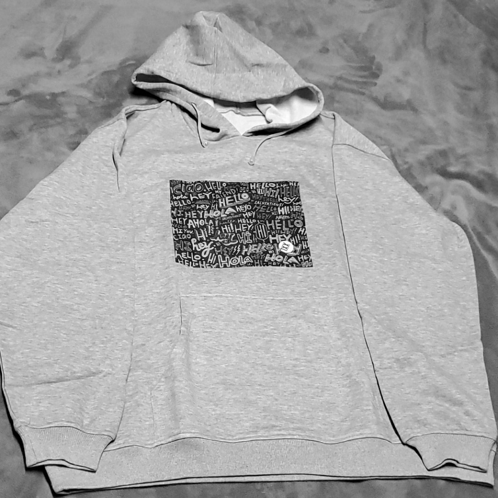 HELLOs Grey Hoodie